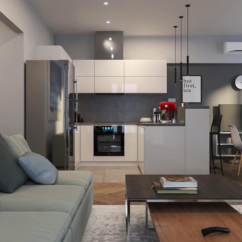 Дизайн-проект интерьера квартиры для аренды