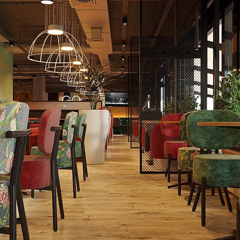 Дизайн интерьера кафе - авторская мебель Дудочкин Владимир КонцептДизайнГруп